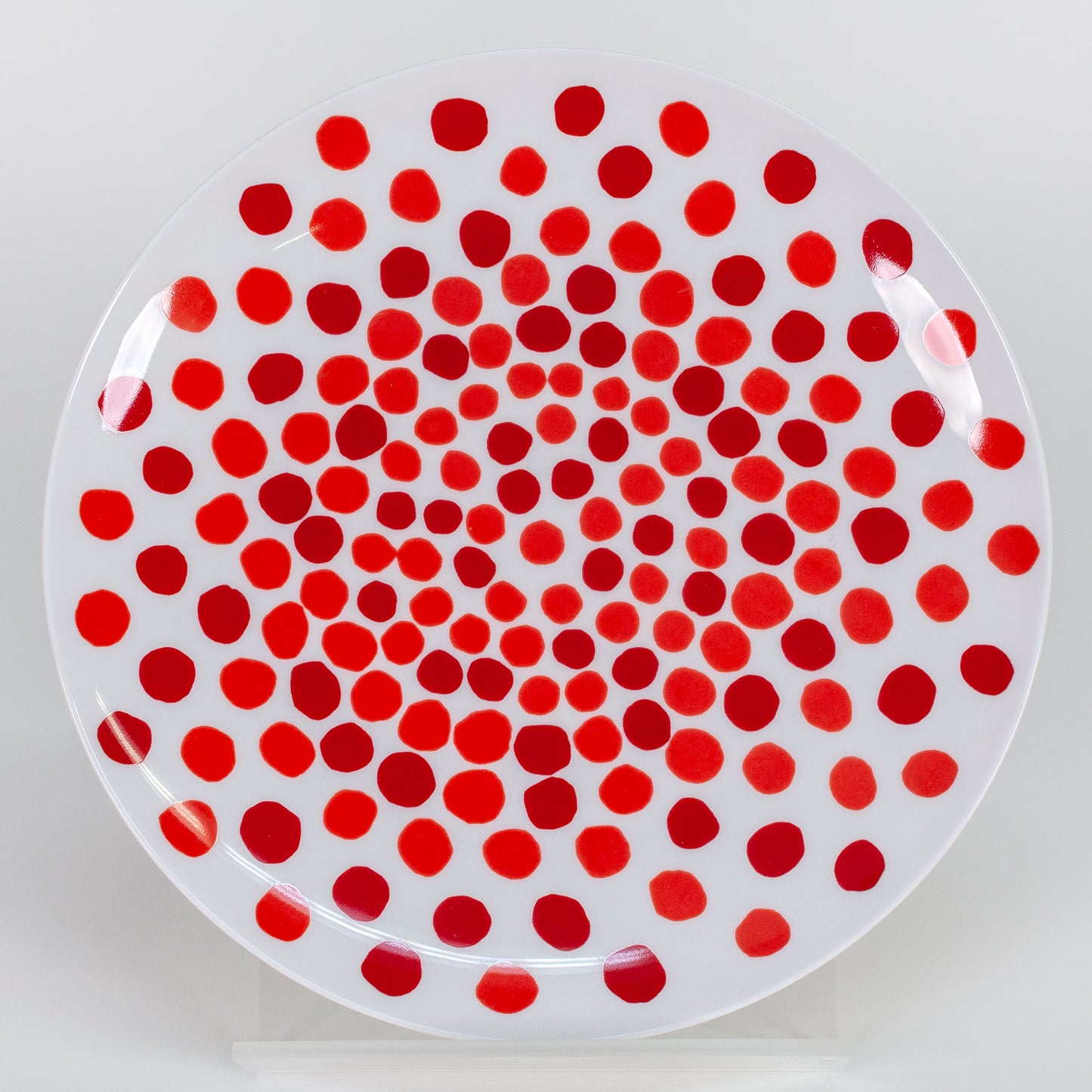 Bone China Plates: Red Dots X Louise Bourgeois