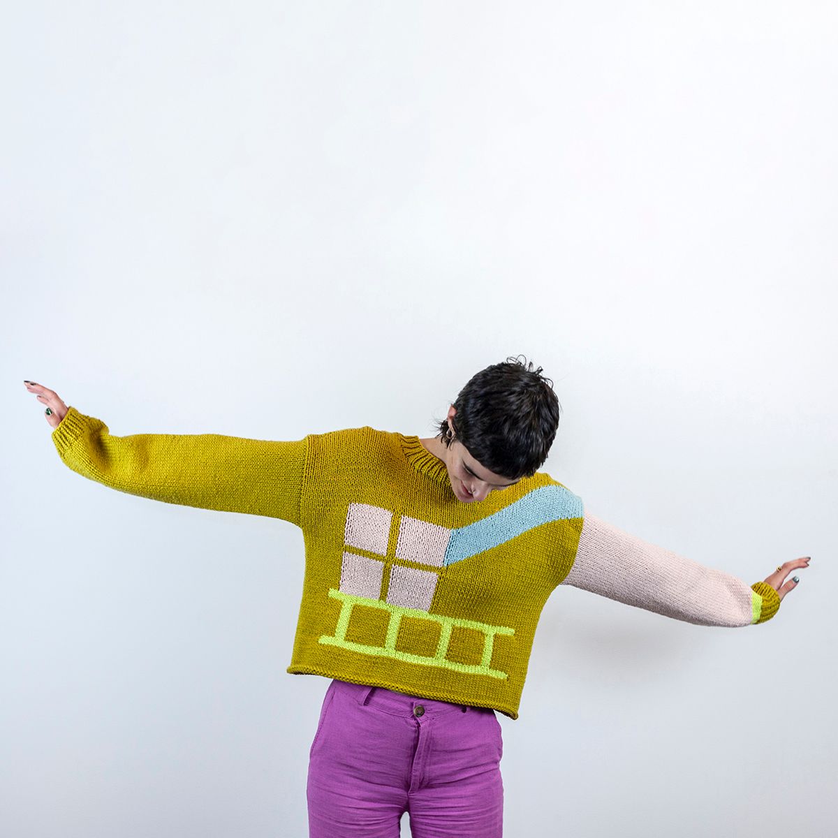 Window and Ladder Sweater