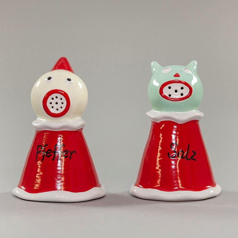 Sea Salt and Jester Pepper Shakers